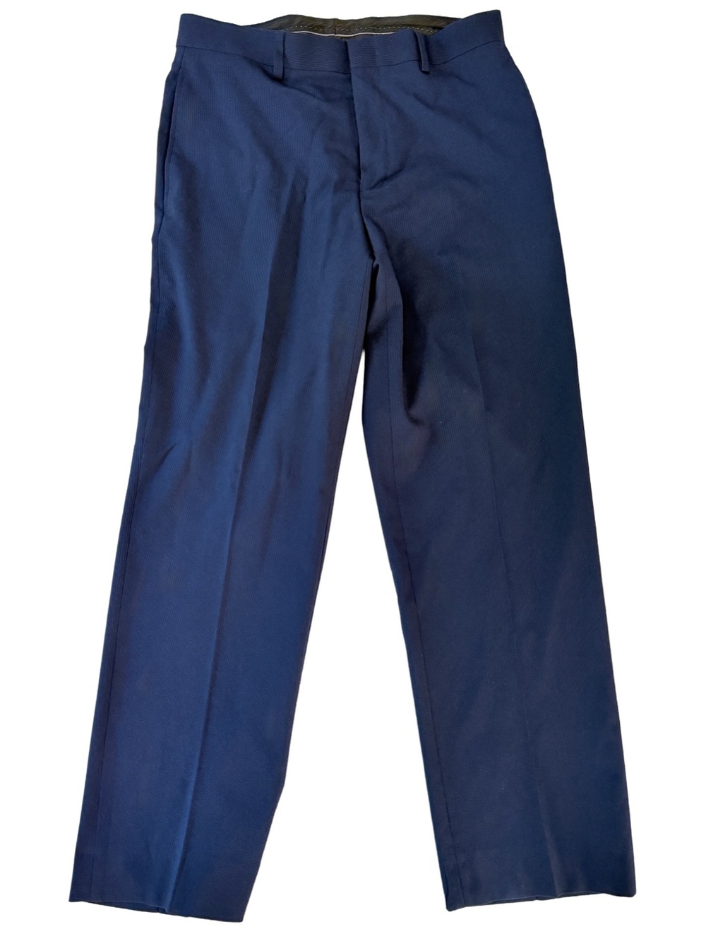 Andrew Mark NY Navy Dress Pants Trousers Flat front straight leg Mens 28W 25L
